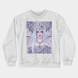 Winter fairy Neiva by Renee L. Lavoie Crewneck Sweatshirt